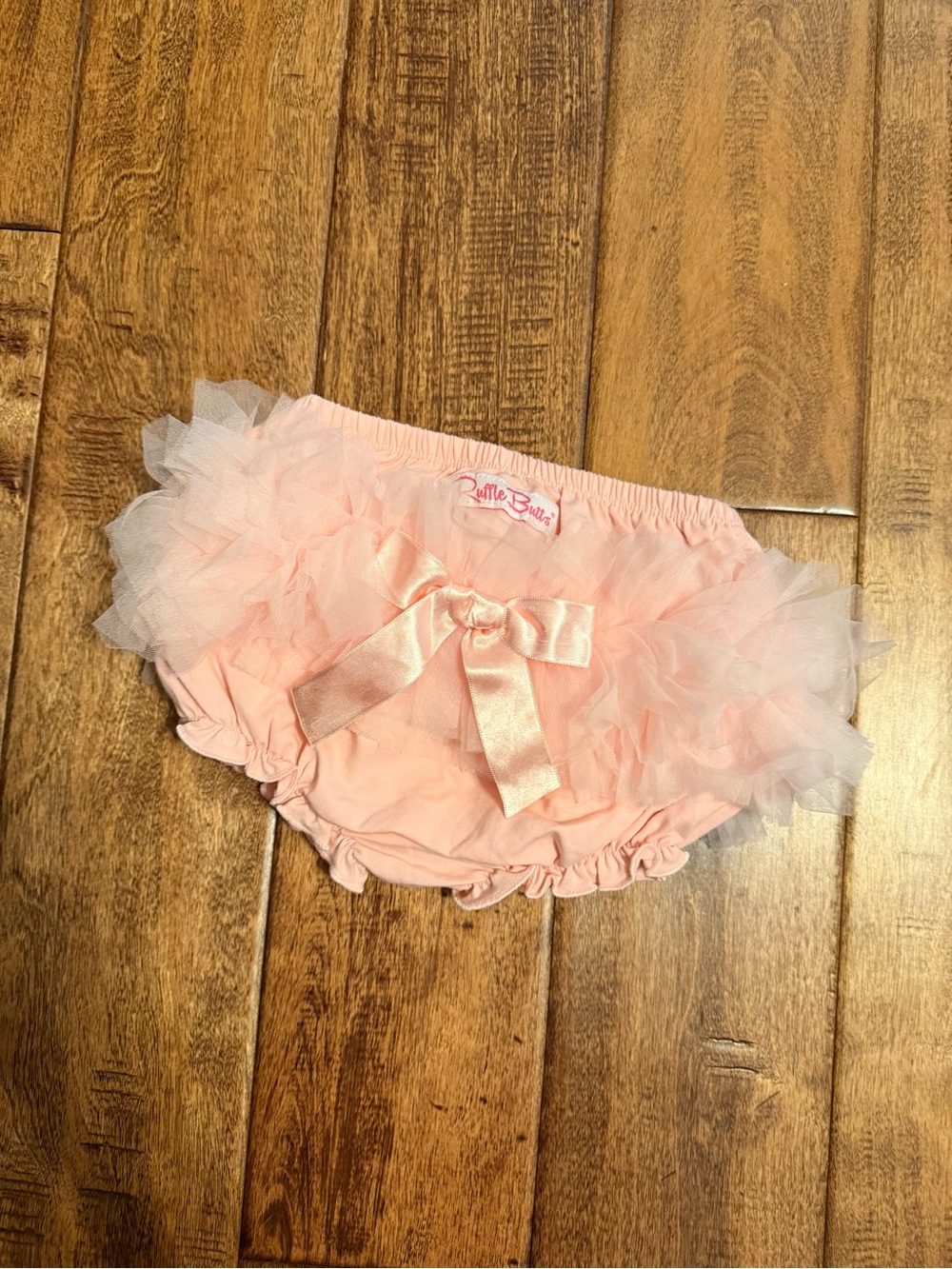 Ruffle Butts Pink Tulle Ruffle Bloomers infant
